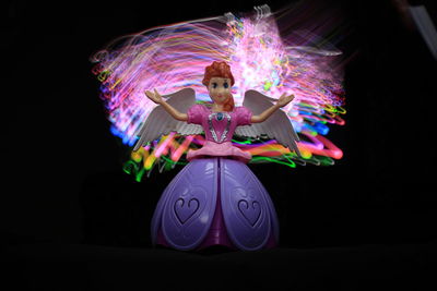 Digital composite image of woman