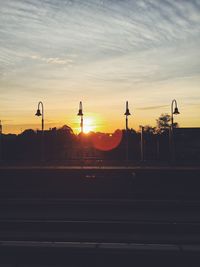 Sun shining through clouds