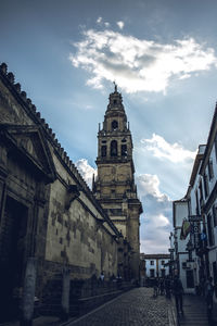 Low angle view of buildings against sky