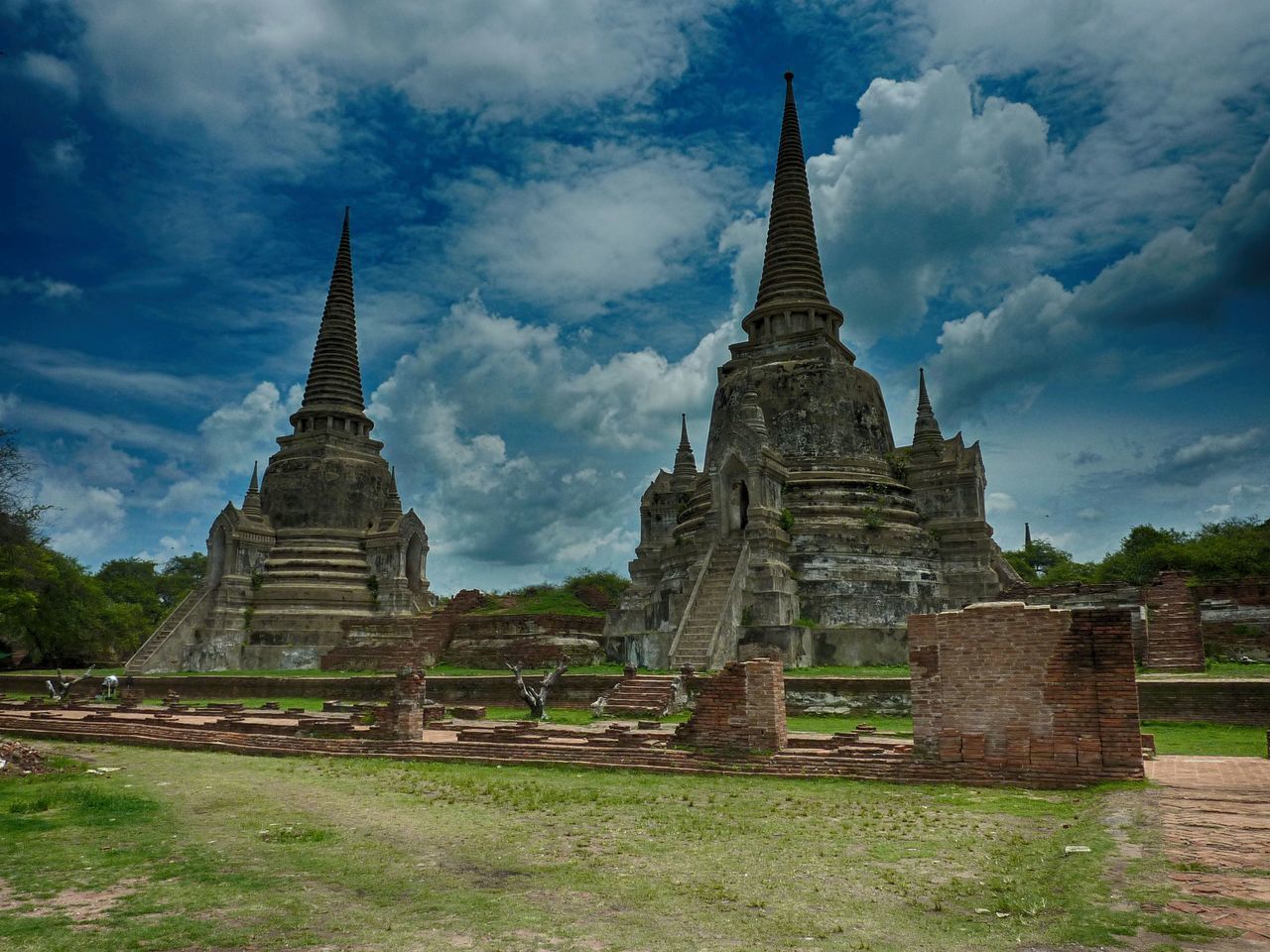 OLD TEMPLE AGAINST SKY