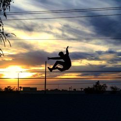 Cloudy sky at sunset