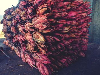 Close-up of flower bouquet for sale in market