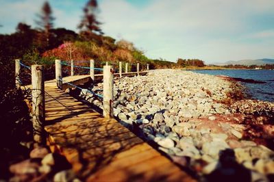 Scenic view of river against sky