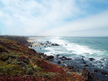 Scenic view of sea against sky