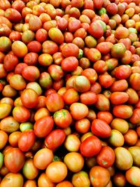 Full frame shot of apples for sale at market stall