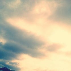 Low angle view of cloudy sky