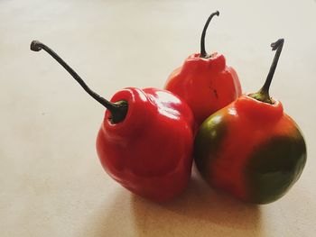 Close-up of fruits on table