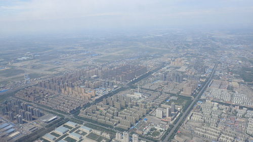 Aerial view of city