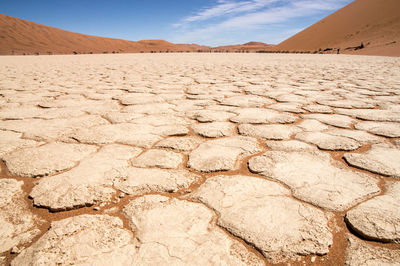 Scenic view of desert against sky