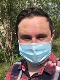 Close-up portrait of young man