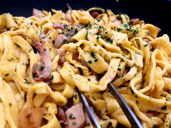 Close-up of meal served in plate