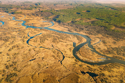 Aerial view of landscape