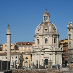 View of cathedral against clear sky rome italy 