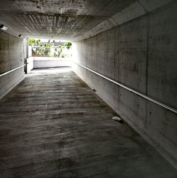 View of empty tunnel