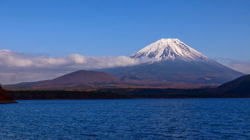 Mount fuji from motosu lake