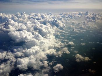 Aerial view of cloudscape