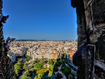 Aerial view of buildings in city