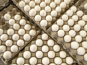 High angle view of candies