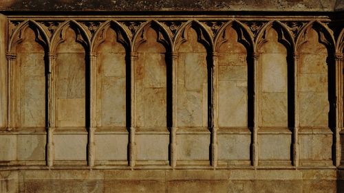 Full frame shot of old building facade