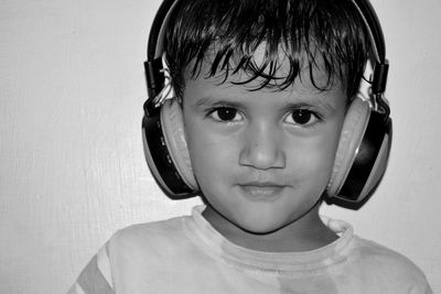 Close-up portrait of boy