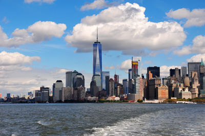 Panoramic photo of manhattan, new york city, usa
