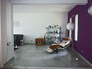 Interior of office building