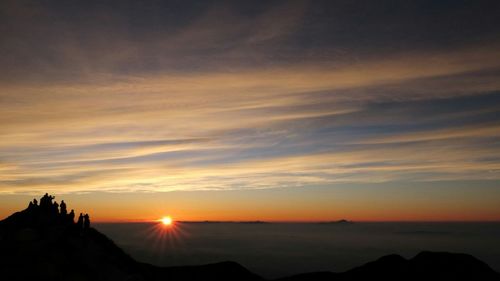 Sunset over landscape