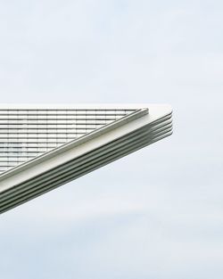 Low angle view of modern building against sky