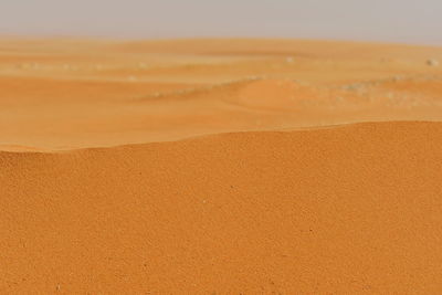 Scenic view of desert against sky