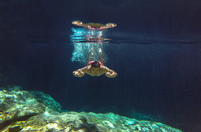 Under water reflection