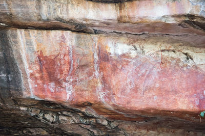 Close-up of rock formation