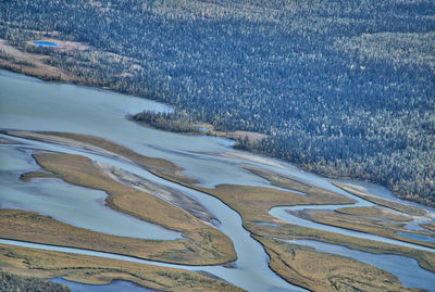 Aerial view of river