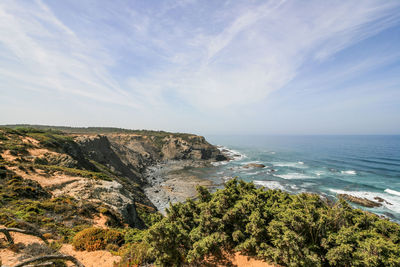 Scenic view of sea against sky