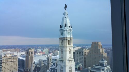 High angle shot of cityscape