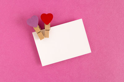 Close-up of heart shape on paper