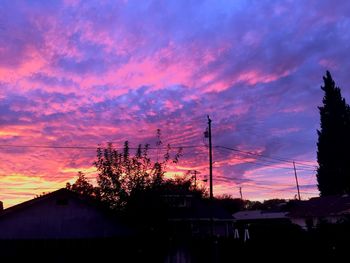 Dramatic sky at sunset