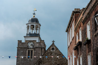 Low angle view of building against sky