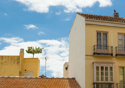 Low angle view of building against sky