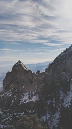 Rock formations against sky