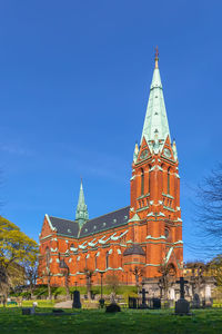 St. johannes church was built in 1890 in central stockholm, sweden