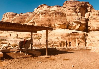 Panoramic view of a rock formation