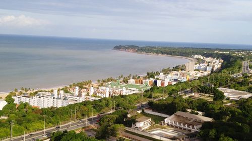 High angle shot of townscape