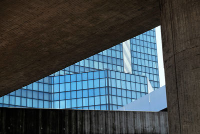 Low angle view of glass building