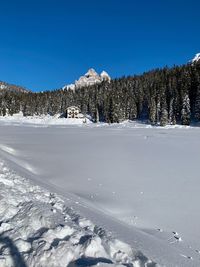 Iced lake misurina