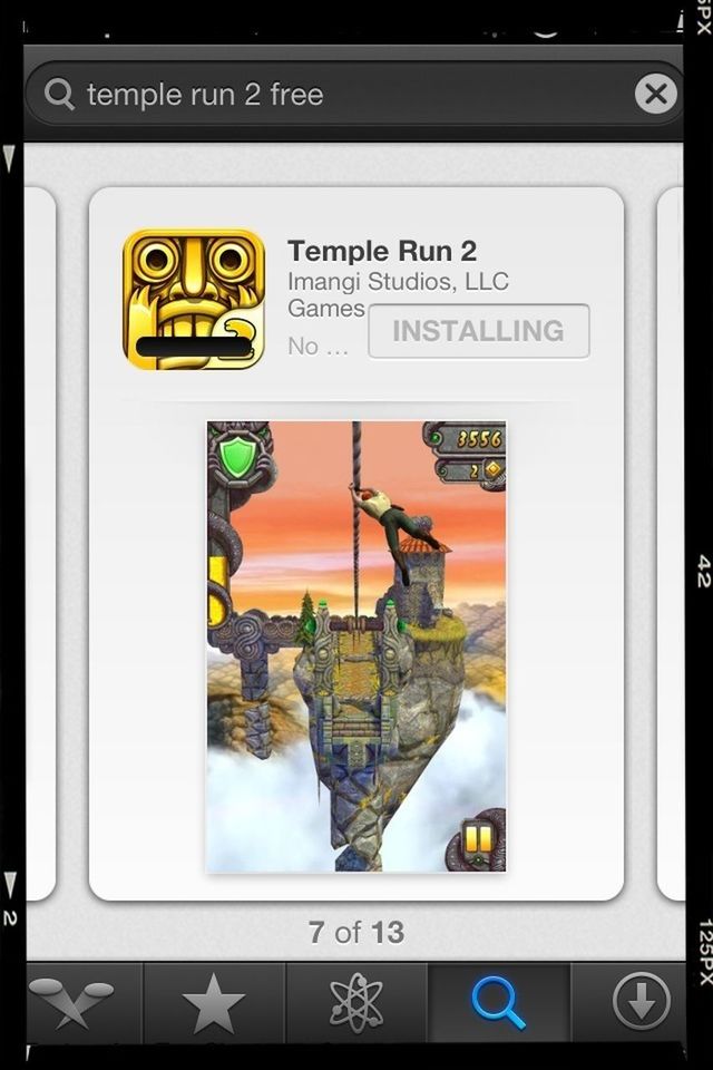 Playing temple run 2