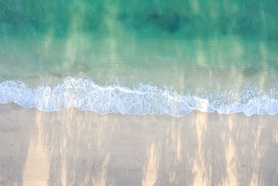 Waves rushing towards shore