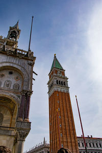 Low angle view of a tower of building