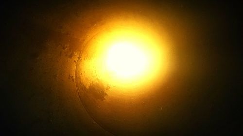 View of sky over dark background