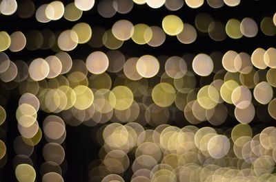 Defocused image of illuminated lights