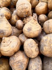 Full frame shot of onions for sale at market stall